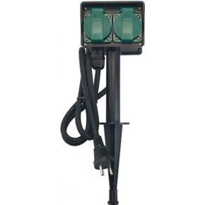 2-weg stopcontact gebruik buitenshuis penaarde Velleman - Velleman