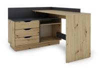 byLIVING Bureau Belfast (Ambachtelijk eiken/antraciet) - thumbnail