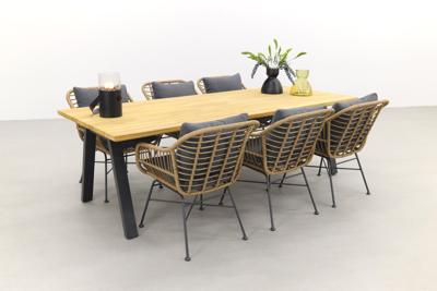 Garden Impressions Margiet naturel|Ambassador 240x100 cm. tuinset