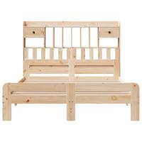 Bed met boekenkast zonder matras massief grenenhout 150x200 cm - thumbnail