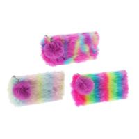 Etui Regenboog Pluche, 20,5cm - thumbnail