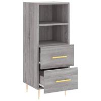 Dressoir 34,5x34x90 cm bewerkt hout grijs sonoma eikenkleurig - thumbnail