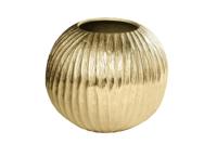 Moderne vaas ELEGANCE 25cm goud antiek gehamerd design - 44840 - thumbnail