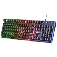 Toetsenbord met Gaming Muis Mars Gaming MCPXBES Zwart Qwerty Spaans - thumbnail