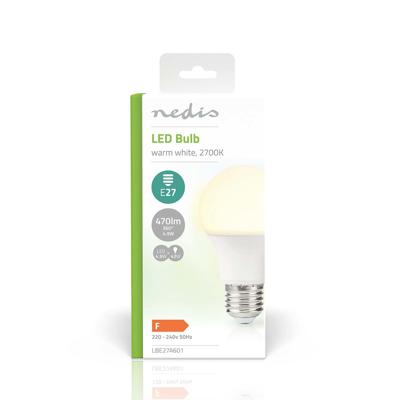 LED-Lamp E27 | A60 | 4.9 W | 470 lm | 2700 K | Warm Wit | 1 Stuks LED-Lamp E27 | A60 | 4.9 W | 470 lm | 2700 K | Warm Wit | 1 Stuks