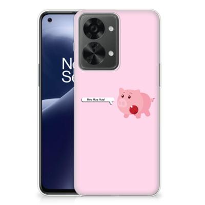 OnePlus Nord 2T Telefoonhoesje met Naam Pig Mud OnePlus Nord 2T Telefoonhoesje met Naam Pig Mud