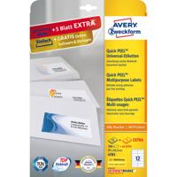 Avery-Zweckform 4781 Universele etiketten 97 x 42.3 mm Papier Wit 360 stuk(s) Permanent hechtend Inkjet, Laser (zwart/wit), Laser (kleur), Kopiëren - thumbnail