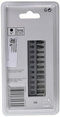Bosch Accessories 2608522131 Bitset 12-delig Plat, Kruiskop Phillips, Kruiskop Pozidriv, Inbus, Binnen-zesrond (TX)