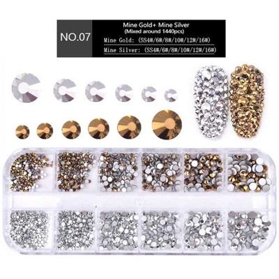 Nail flat-back AB Crystal Strass 3D charme edelstenen DIY manicure Nail Art decoraties (07) Nail flat-back AB Crystal Strass 3D charme edelstenen DIY manicure Nail Art decoraties (07)