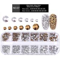 Nail flat-back AB Crystal Strass 3D charme edelstenen DIY manicure Nail Art decoraties (07) - thumbnail