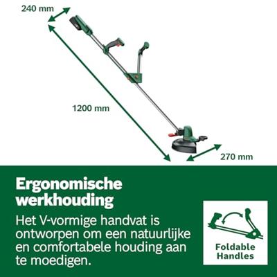 Bosch Groen UniversalGrassCut 18-26 | Accutrimmer | 18V | Exclusief accu en lader - 06008C1D04 - thumbnail