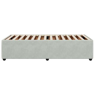 Bedframe zonder matras 90x200 cm fluweel lichtgrijs