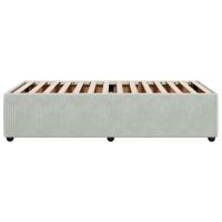 Bedframe zonder matras 90x200 cm fluweel lichtgrijs - thumbnail