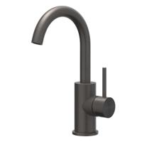 Wastafelkraan IVY Concord Draaibare Uitloop Coldstart RVS316 Geborsteld Carbon Black PVD - thumbnail