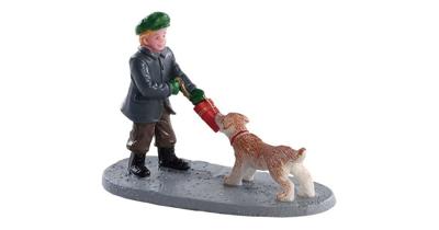 Lemax tug of war kerstdorp figuur type 2 Caddington Village 2018