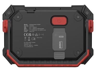 PC Electric 7202800 PCE A2800/6.600mAh USB-C Werklamp LED 2800 lm