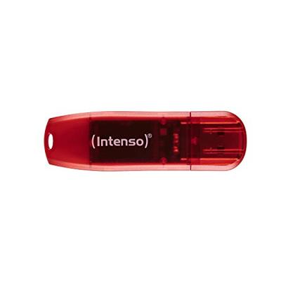 Intenso Rainbow Line USB-stick 128 GB Rood (transparant) 3502491 USB-A 2.0