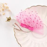 2 PC'S Fashion Princess Swan hoofdtooi Kids Hair clips haarspelden (koraal rood) - thumbnail