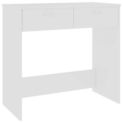 Bureau 80x40x75 cm bewerkt hout wit Bureau 80x40x75 cm bewerkt hout wit