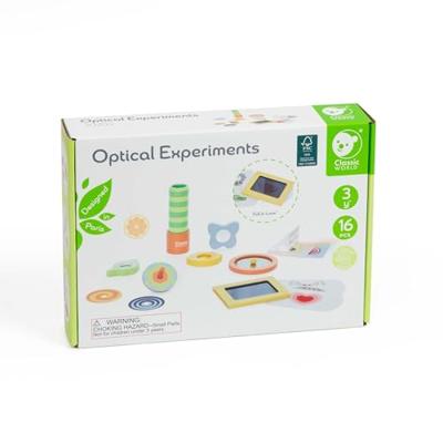 Classic World optische experimenten houten speelset, 16dlg.