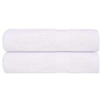VidaXL Handdoeken frogn 2 st 50x100 cm 360 g/m² wit - thumbnail