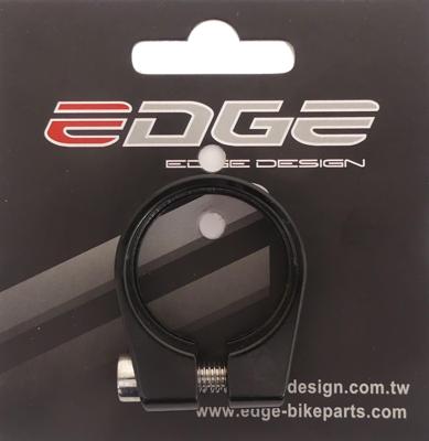 Edge Zadelpenklem ø31.8 aluminium met inbusbout - zwart