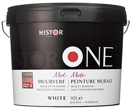 Histor One Muurverf Mat - Wit