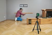 Bosch Groen UniversalLevel 2 Set Kruislijnlaser | 2x Alkaline LR06/AA + Statief 1,2 m + Opbergetui - 0603663FZ1 - thumbnail