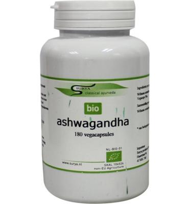 Surya Ashwagandha bio 180 Vegetarische capsules