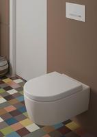 Villeroy & Boch Avento closetzitting - met deksel met softclose en quick release met RVS scharnieren wit 9m77c101 - thumbnail