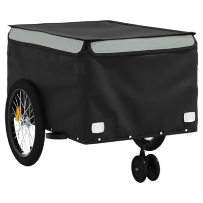 Fietstrailer 45 kg ijzer zwart en grijs Fietstrailer 45 kg ijzer zwart en grijs