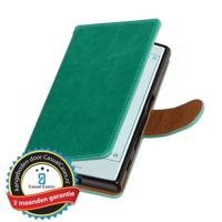 Bookwallet lederlook hoes Sony Xperia X Compact groen - thumbnail
