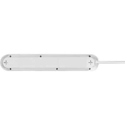 Sygonix SY-4538276 Stekkerdoos met schakelaar 5-voudig Wit, Zwart Randaarde stekker 1 stuk(s)