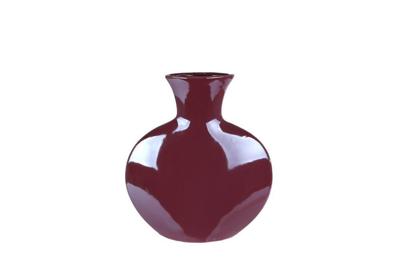 Vaas Erin S plat paars aardewerk