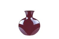 Vaas Erin S plat paars aardewerk - thumbnail