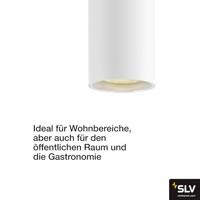 SLV 1006440 ASTO TUBE Plafondlamp GU10 10 W Wit - thumbnail