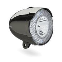 Axa Koplamp 706-b retro 15 lux led batterij chroomzwart - thumbnail