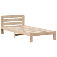 Bedframe zonder matras massief grenenhout 200x200 cm - thumbnail