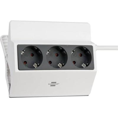 Brennenstuhl 1150070 Stekkerdoos Wit, Antraciet Randaarde stekker 1 stuk(s)