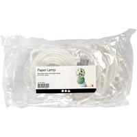 Creativ Company Papieren lamp, rond, d 7,5 cm, wit, 10 stuk/ 1 doos - thumbnail