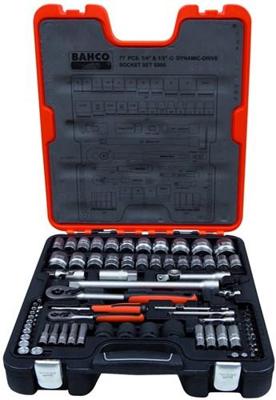 Bahco doppenset 1/4inch & 1/2inch , 77 delig | s800 Bahco doppenset 1/4inch & 1/2inch , 77 delig | s800