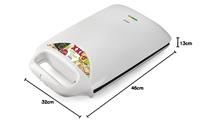 Domo DO9064C Tostiapparaat 900W Wit - thumbnail