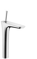 Hansgrohe PuraVida wastafelkraan verhoogd met push open garnituur chroom 15072000 - thumbnail