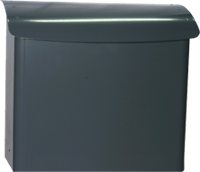 V-Part brievenbus staal antracietkleurig - thumbnail