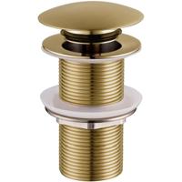 Wiesbaden Caral Verlengde Clickwaste Afvoerplug 5/4" Geborsteld Messing - thumbnail