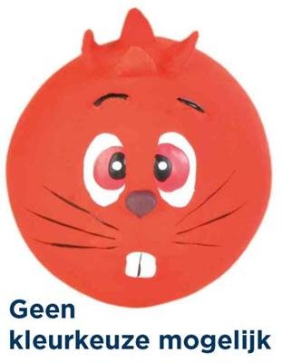 Latex Bal Diergezichtje voor de hond Per 3