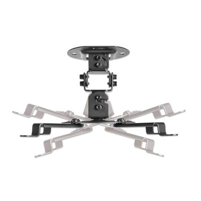 Manhattan Deckenhalterung Beamer-plafondbeugel Kantelbaar, Zwenkbaar Afstand vloer-plafond (max.): 15 cm Zwart