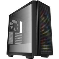 DeepCool cg540 midi tower behuizing (zwart | 2x usb-a | window) - thumbnail