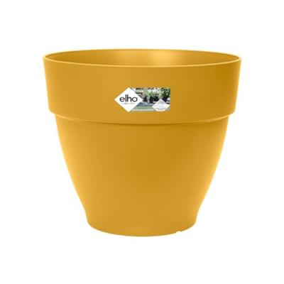 Elho Vibia Campana bloempot rond 35 cm honinggeel