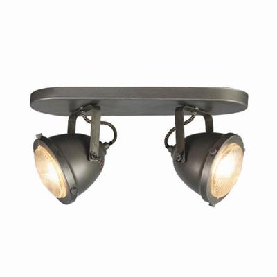LABEL51 LED Spot 'Moto' 2-lichts, kleur Burned Steel